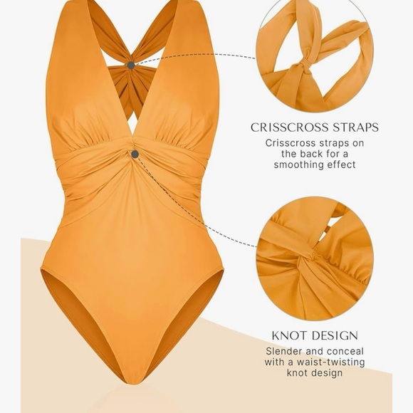 SHAPELLX Chic One-Shoulder Swimsuit Tummy Control Size Large - Picture 3 of 6